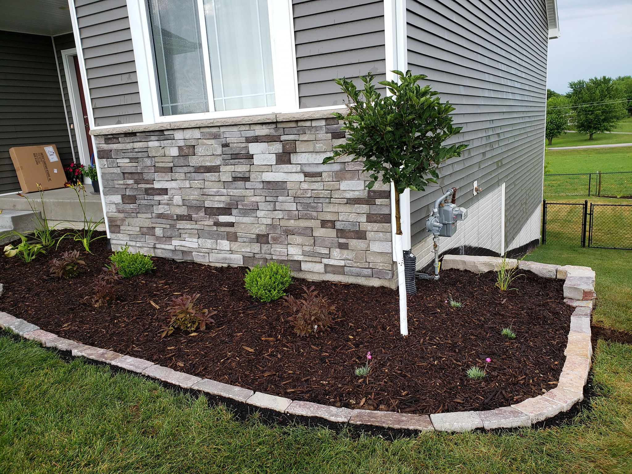 Beautiful Garden Bed Landscape Norwalk Seasonal Services