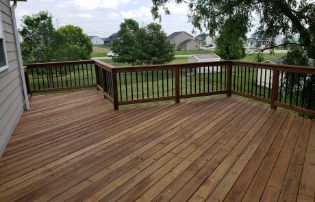 Large Diagonal Decking Build by Norwalk Seasonal - Des Moines, Iowa