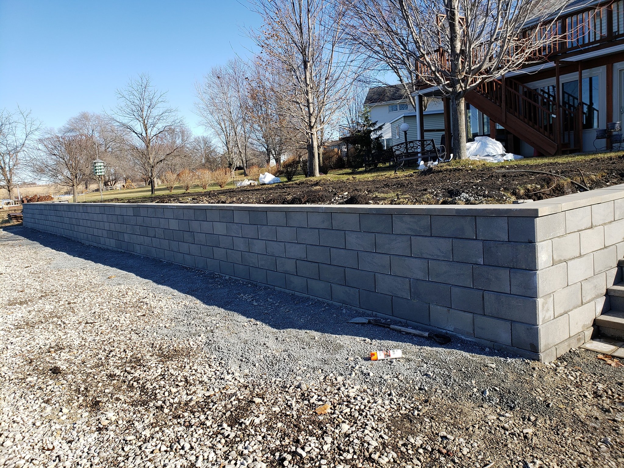 Lakeside Retaining Wall Renovation Norwalk Seasonal Services