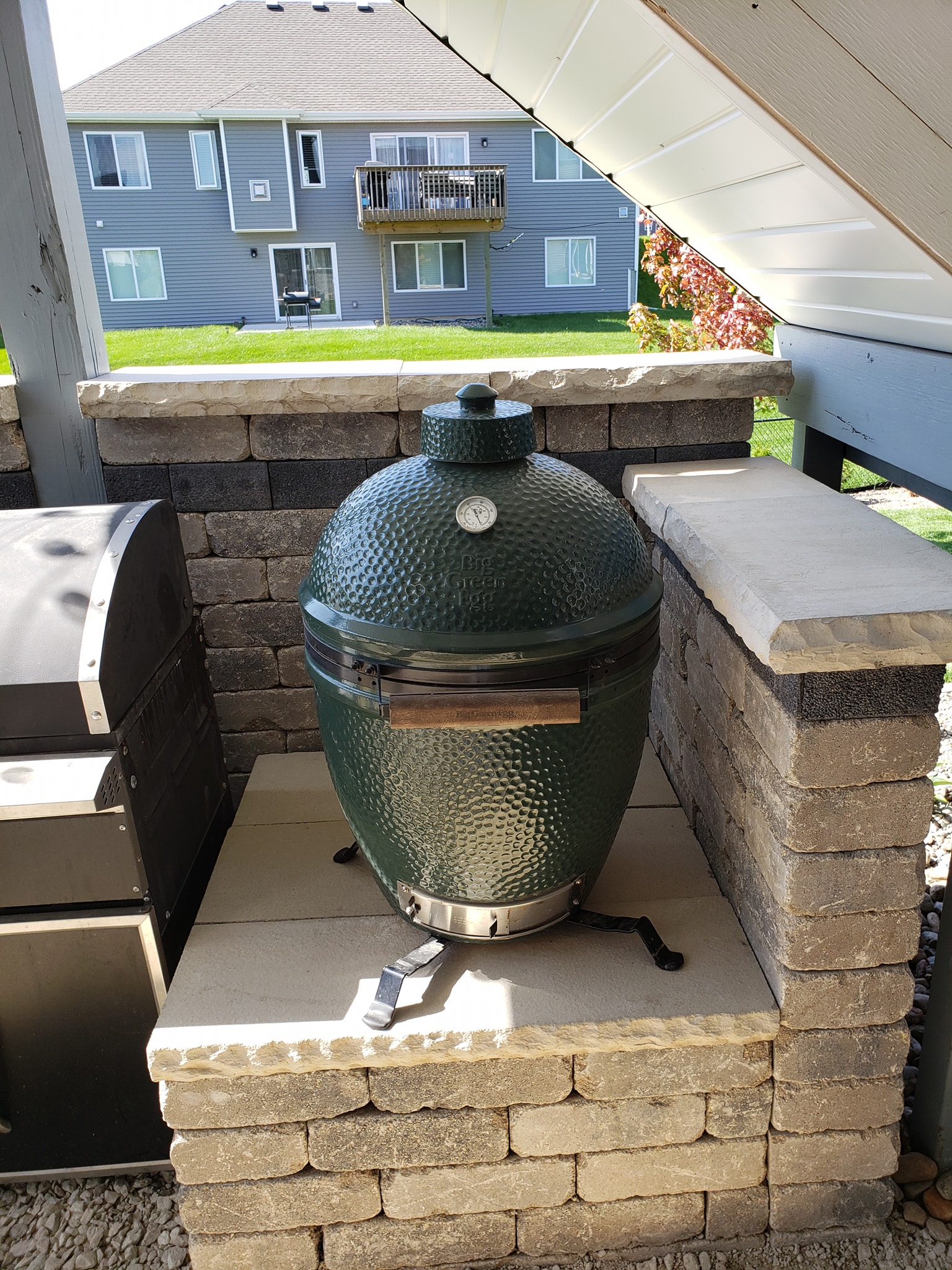 Elegant Custom Grill Surround Norwalk Seasonal Services