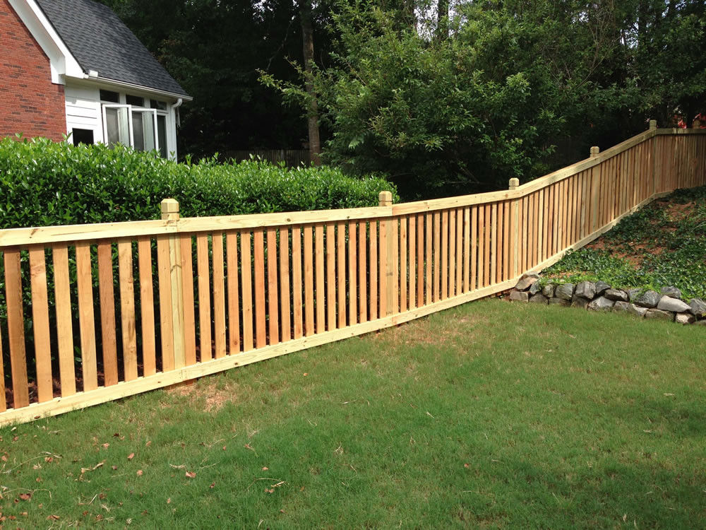 Custom wooden fence from Norwalk Seasonal - Des Moines, Iowa